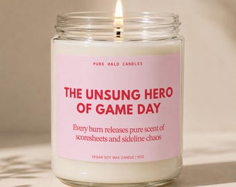 Manager Candle, Team Mom Gift, Team Dad Gift, Game Day Gift, Team Manager Thanks, Sports Team Gift, Team Organizer Gift