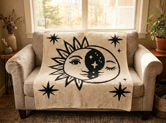 Sun Moon Mosaic Crochet Blanket Pattern PDF, Overlay Crochet Pattern, Crochet Blanket PDF, Digital Download