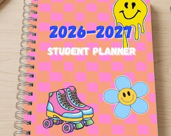 2026-2027 Academic Student Planner PDF | Middle and High School Weekly Agenda for Block Schedule or Traditional Days