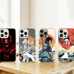 Clear Protective Case, Anime Art Case for iPhone 17,16,15, Samsung S26,S25,S24 Ultra
