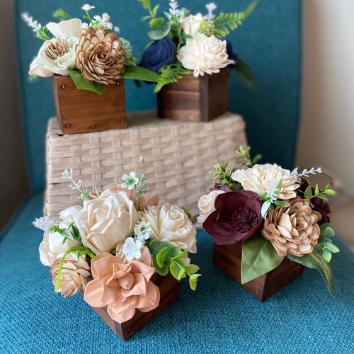 Sola Wood Flowers Wooden Flower Arrangement Wood Flower Etsy