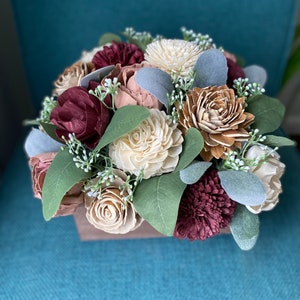 Sola Wood Flower Centerpiece, Wooden Flower Arrangement, Wood Flowers, Wood Table Decor, Floral Centerpiece,