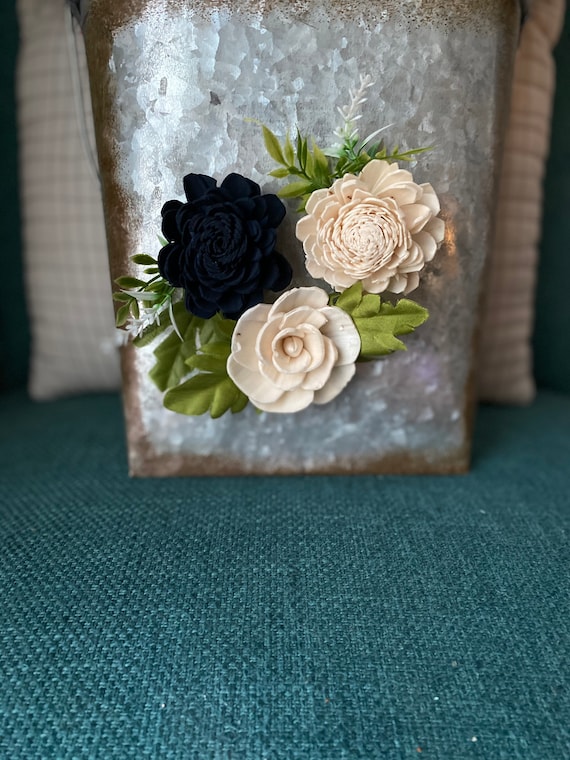 Shabby Chic Magnets Set Of 6 - Farmhouse Rose Decor For Fridge, Whiteboard, Locker | 1.75 Inch Round - View #10
