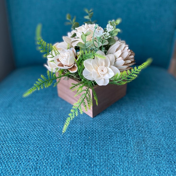 Customizable Sola Wood Flower Arrangement, Wooden Flower, Centerpiece, Wedding Centerpiece, Bridal Shower Centerpiece, Wood Flower, Wood Box