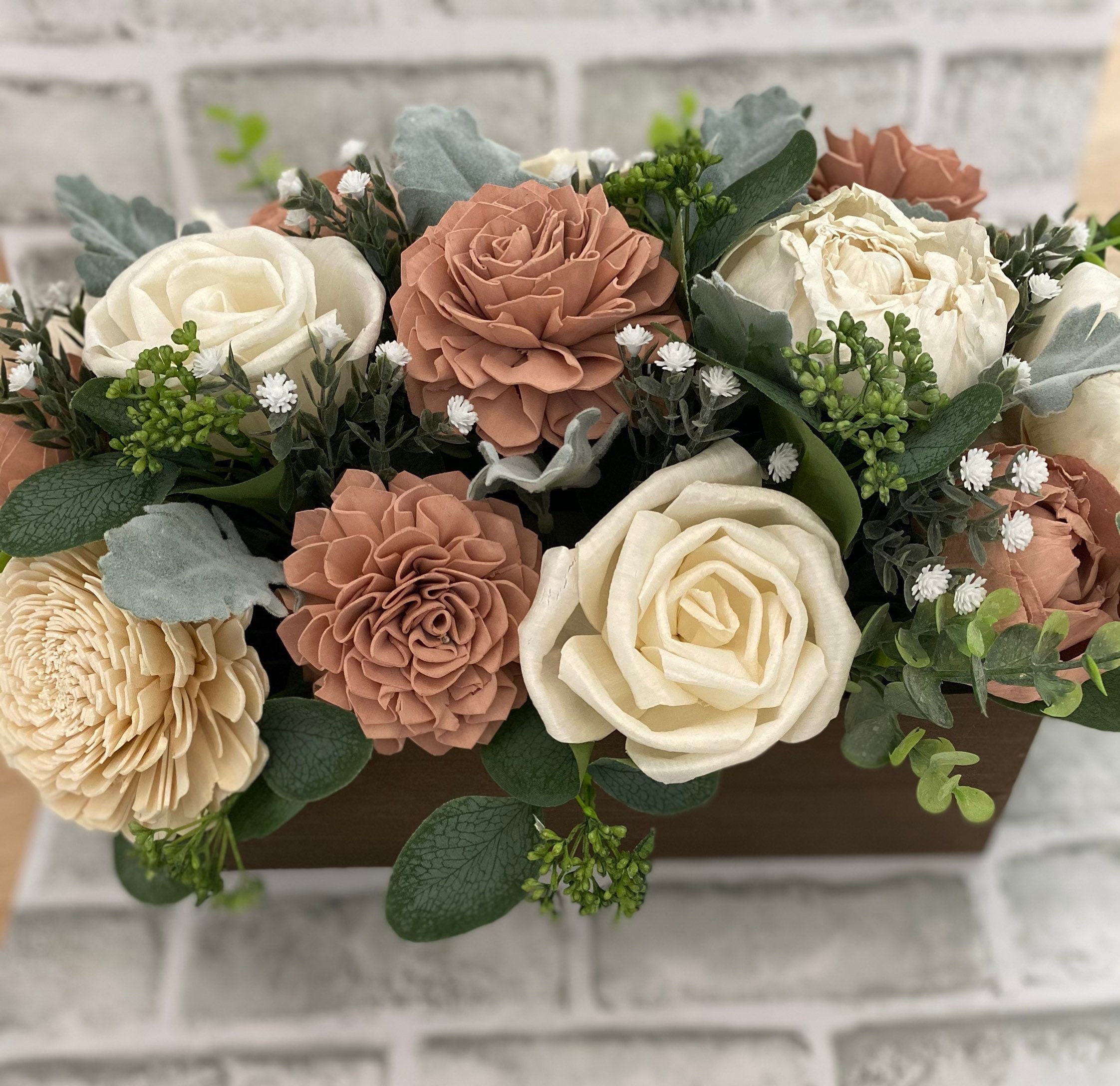 w.o.d.　F.L.O.W.E.R.S. Sola Wood Flowers, Wooden Flower Arrangement, Wood Flower