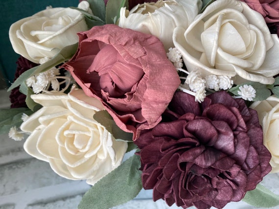 Mother's Day Flower Arrangement, Wood Flowers, Wooden Flowers