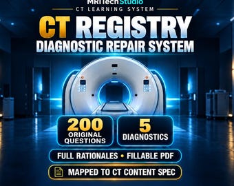 200 questions pratiques pour l'examen d'inscription au registre CT avec justifications complètes, guide d'étude CT, système de réparation diagnostique