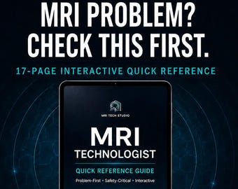 Aide-mémoire IRM pour les techniciens : sécurité, implants, produit de contraste, artefacts et urgences