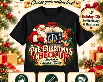 Radiology Christmas Shirt, Personalized CT Tech Tee, Xray Tech Gift
