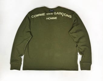 comme des garcons homme f/w 2007 inside-out waffle knit longsleeve L