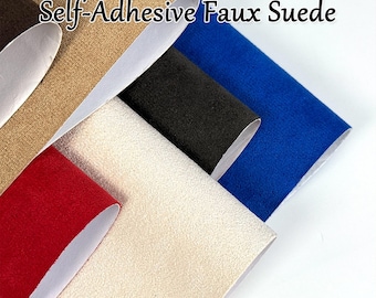 Self Adhesive Faux Suede Fabric 40×200cm (15.7×78.7in), Extra Large Suede Roll, One Piece Coverage, Upholstery Repair, Car Interior DIY