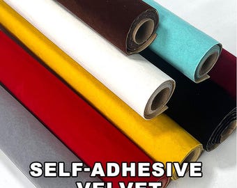 Self Adhesive Velvet Fabric Sheet 17.71in × 39.37in, Peel and Stick Velvet for Drawer, Jewelry Display, Cabinet Shelf, DIY Craft Fabric