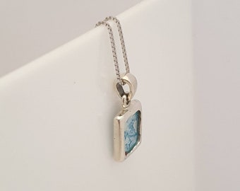Römisches Glas Silber Anhänger,römisches Glas Halskette,silber alte römische Glas Schmuck,israelische Silber Anhänger,Antike römische Glas Silber Anhänger