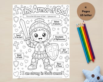 The Armor Of God Coloring Page – A Fun Activity For Homeschool Bible Lessons