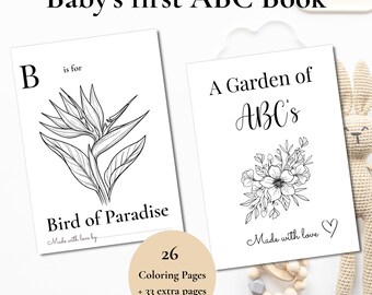 Flower Coloring Activity At Baby Shower - Perfect For Kids & Fun Floral Coloring Book