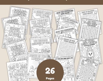 5-Day Vbs Coloring Pages For Kids Bible Lesson Activities