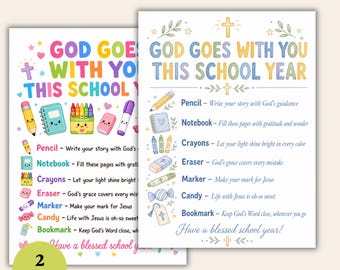 Prayer Cards For Students - Kids Prayer Card For First Day Of School