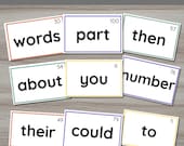 Fry First 100 Sight Words Printable Flashcards For Kindergarten Reading
