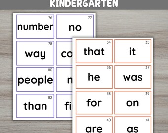 Fry First 100 Sight Words Flashcards: Sight Word Practice For Kids