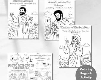 12 Apostles Coloring Pages – Engaging Christian Coloring For Children