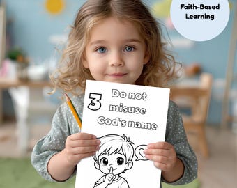 The Ten Commandments Activity Sheet - Engaging Bible Activity Sheet For Kids Church