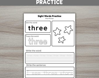 Pre Primer Sight Words Worksheet For Preschool Reading Activities