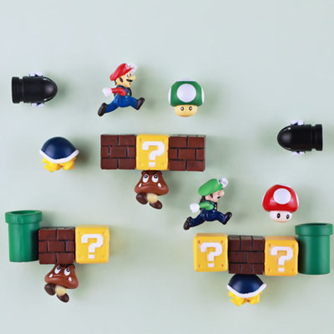 Nintendo Super Mario Set Super Mario Decorative Etsy