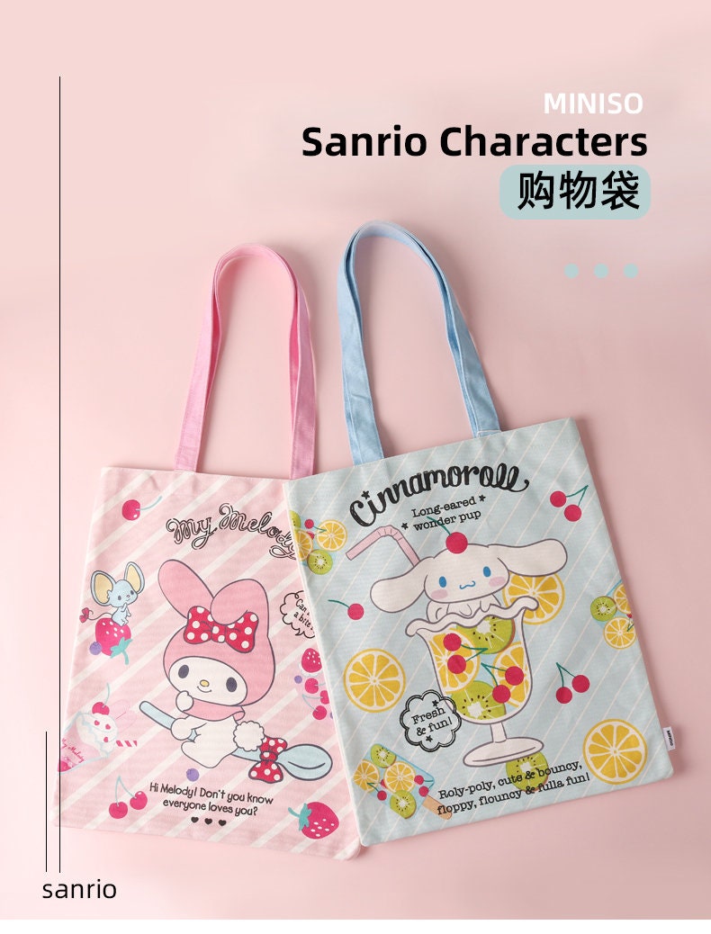Sanrio X Miniso Cinnamoroll Canvas Tote Bag Bag Organizer | Etsy UK