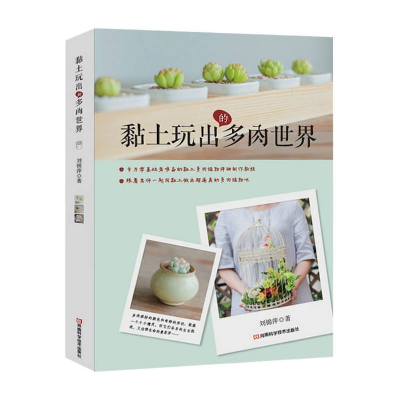 30 Polymer clay succulent plants polymer clay tutorial Succulent plant suitable for beginner craft book