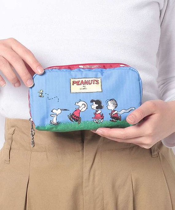 Lesportsac Snoopy Nylon Cosmetic Pouch Snoopy Bag Organizer | Etsy