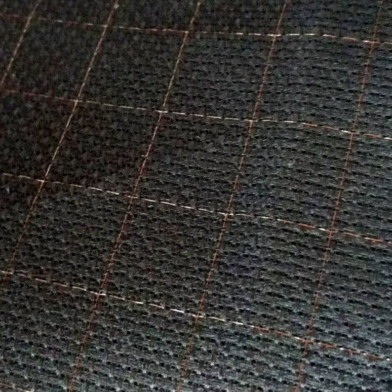 14 CT cross stitch aida cloth with grid white or black Etsy