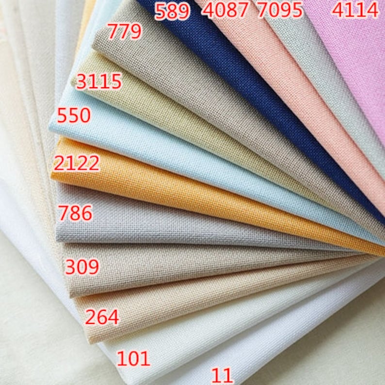 28CT Zweigart linen cross stitch fabric ZW cross stitch Etsy