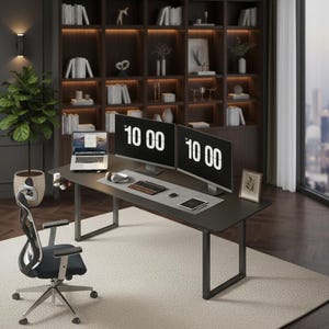 Electric Sit Stand Desk: Adjustable Height Computer Table (28-46 Inch)