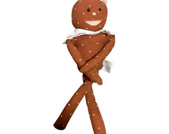 Vtg Mister Salty Nabisco Pretzel Mascot Cloth Advertising Doll Clippings Stuffed