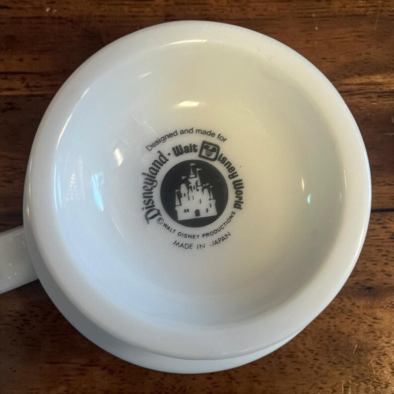 Vtg Mickey Mouse Club Member Mugs Set of 2 Disneyland Walt Disney World Japan image 3