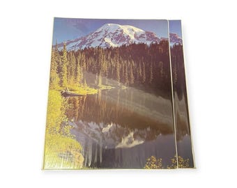 Mead Organizer 3 Ring Binder Mountain David Muench Pockets Clipboard Keeper VTG