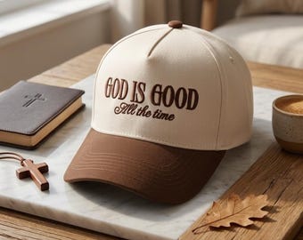 God Is Good Embroidered Hat, Christian Baseball Cap, Faith Trucker Hat, Religious Gift for Men Women, Bible Verse Christian Gift