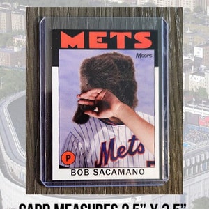 Seinfeld Bob Sacamano 1986 Retro Style Baseball Card New York Parody Art ACEO