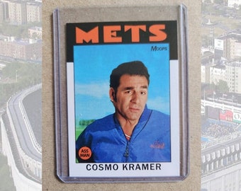 Seinfeld Kramer George Costanza 1986 Retro Style Baseball Card New York Parody Art ACEO