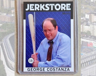 JERKSTORE Seinfeld George Costanza 1986 Retro Style Baseball Card Parody Art ACEO