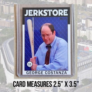 JERKSTORE Seinfeld George Costanza 1986 Retro Style Baseball Card Parody Art ACEO