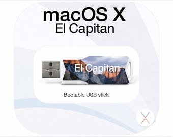 MacOS El Capitan 10.11 USB Installationsstick für MacBook iMac | Mac OS Bootstick | Mac Neuinstallation USB | Recovery Installer