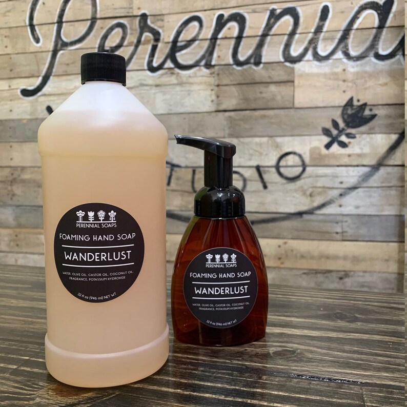 32oz Liquid Foaming Soap Refill Foaming Liquid Hand Soap 5 Etsy