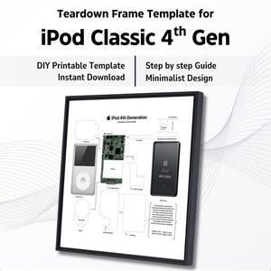 iPod Classic 4:e Generationens Teardown-konstmall (Digital Nedladdning)