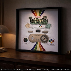 Super Famicom Controller Teardown Art Template (Digital Download)