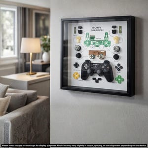 DualShock 2 Controller Teardown Template, Tech Wall Art (Digital Download)