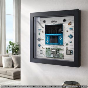 Nintendo 3DS Teardown Art Template, Disassembly Wall Art (Digital Download)