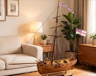1830 Tula British Navy patrol ship sailboat model kit