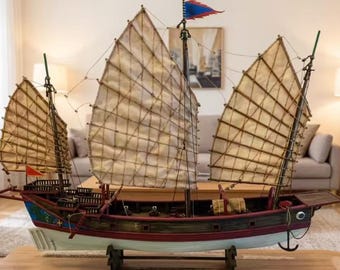 Classic armed merchant ship, Chinese ancient sailboat model kit