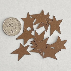 1&quot; Rusty Tin Stars, 12/pkg